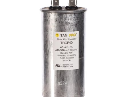 Titan Pro 40 MFD 440 V Round Run Capacitor Online Sale