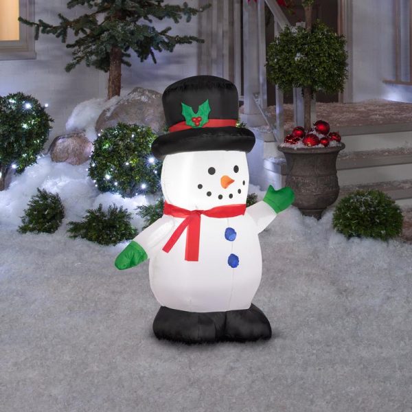 Gemmy LED Snowman 3.5 ft. Inflatable Fashion