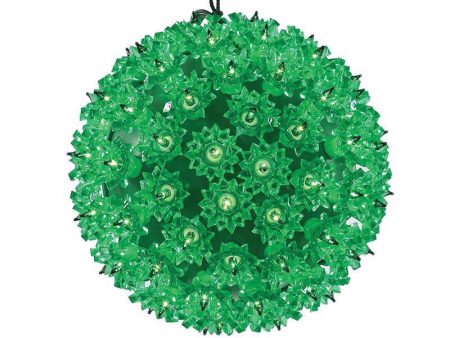 Celebrations LED Green Starlight Sphere 7.5 in. Hanging Decor Fashion