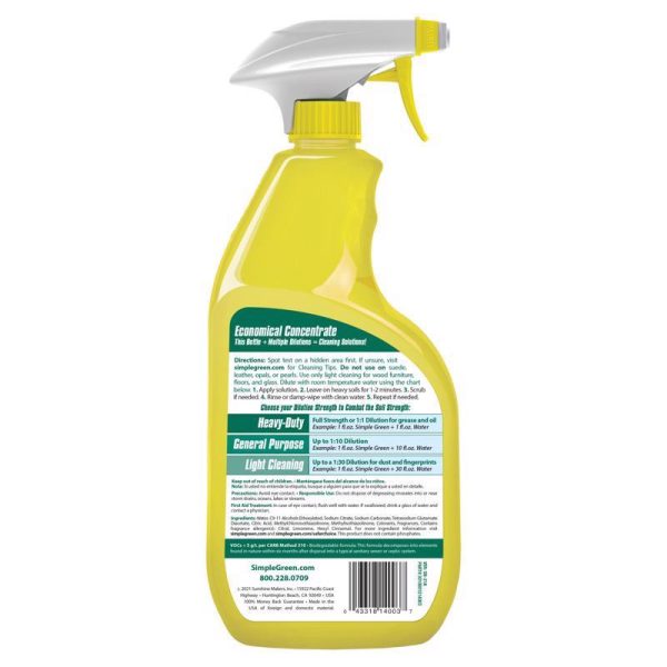 Simple Green Lemon Scent Concentrated All Purpose Cleaner Liquid 32 oz Discount