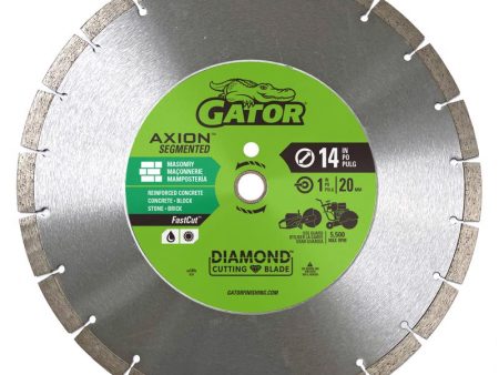 Gator FastCut 14 in. D X 1 in. Diamond Segmented Rim Saw Blade 1 pk Online now