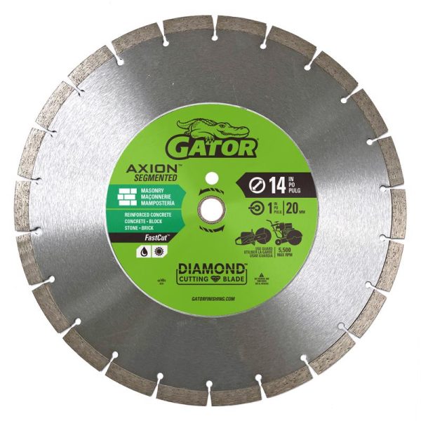 Gator FastCut 14 in. D X 1 in. Diamond Segmented Rim Saw Blade 1 pk Online now