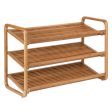 Honey-Can-Do 20 in. H X 13 in. W X 30 in. L Bamboo Shoe Rack For Sale