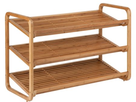 Honey-Can-Do 20 in. H X 13 in. W X 30 in. L Bamboo Shoe Rack For Sale