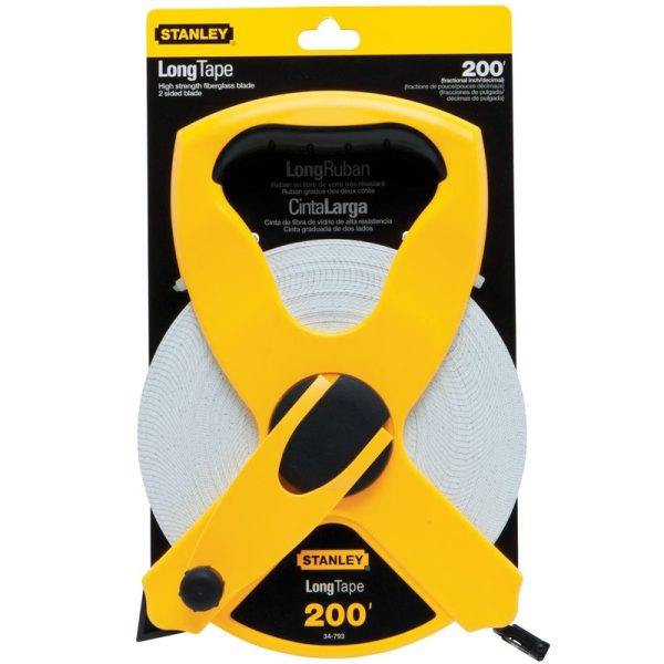 Stanley 200 ft. L X 0.5 in. W Fiberglass Long Tape Measure 1 pk Supply