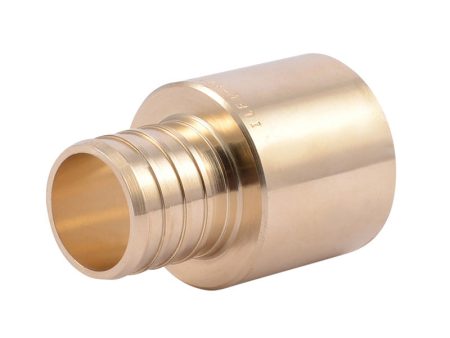 SharkBite 1 in. Crimp X 1 in. D PEX Brass Adapter Online Sale