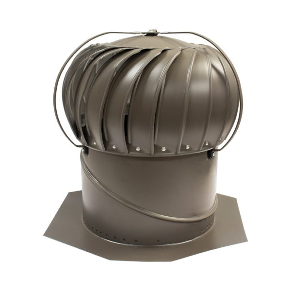 Air Vent Air Hawk 18.4 in. H X 12 in. D Weatherwood Aluminum Turbine and Base Online now