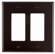 Leviton Brown 2 gang Thermoset Plastic Decorator Wall Plate 1 pk For Cheap