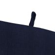 Jordan Manufacturing Navy Polyester French Edge Chair Cushion 44 in. H X 22 in. W X 22 in. L Fashion