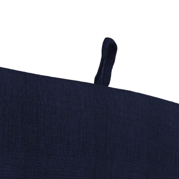 Jordan Manufacturing Navy Polyester French Edge Chair Cushion 44 in. H X 22 in. W X 22 in. L Fashion