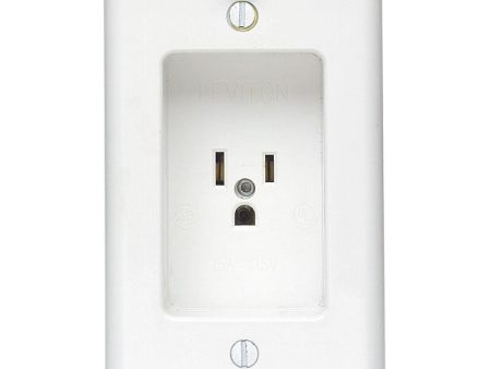 Leviton 15 amps 125 V Single White Outlet 5-15R 1 pk Cheap