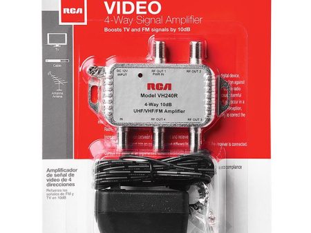 RCA Indoor TV 2 Port Distribution Amplifier 1 pk Hot on Sale