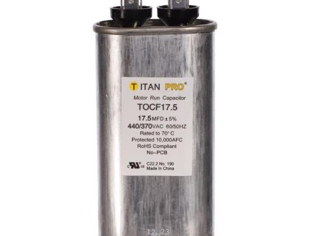 Titan Pro 17.5 MFD 440 V Oval Run Capacitor Online now