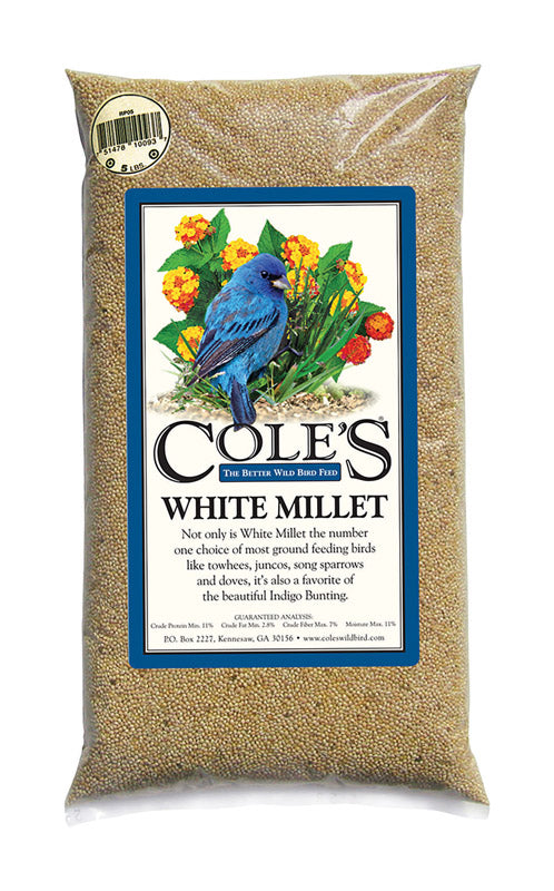 Cole s Assorted Species White Millet Wild Bird Food 20 lb For Sale