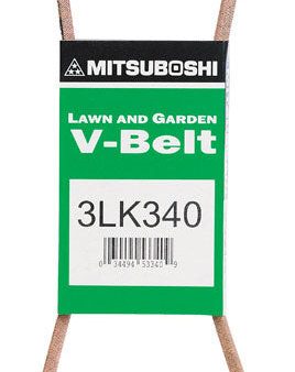 Mitsuboshi Super KB 3LK340 V-Belt 0.38 in. W X 34 in. L For Snow Blowers Online now