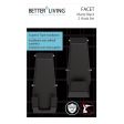 Better Living Facet 3.38 in. H X 1.25 in. W X 1.5 in. L Matte Black Bath Hook For Discount