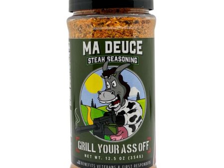 Grill Your Ass Off Ma Deuce Steak BBQ Seasoning 12.5 oz Online Sale