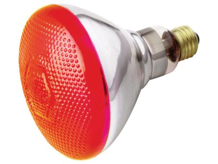 Satco 100 W BR40 Reflector Incandescent Bulb E26 (Medium) Red 1 pk For Cheap