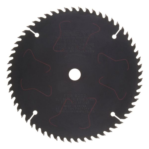 Tenryu 7-1 4 in. D X 5 8 in. PTFE Coated Trim Saw Blade 60 teeth 1 pc on Sale