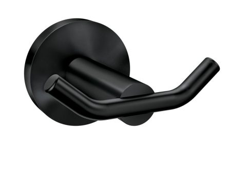 Moen Arlys 2.875 in. W X 3 in. L Matte Black Double Robe Hook Hot on Sale