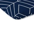 Jordan Manufacturing Navy Blue White Polyester Seat Pad 15.5 in. H X 17 in. L Online