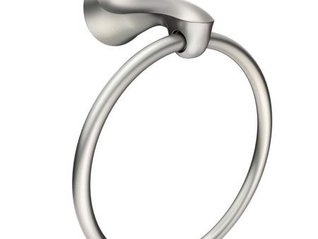 Moen Darcy Brushed Nickel Towel Ring Zinc For Sale