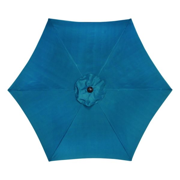 Living Accents 9 ft. Tiltable Ocean Blue Market Umbrella Online Hot Sale