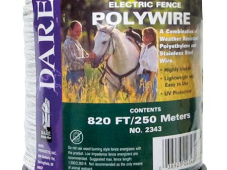 Dare Fence Poly Wire 250 M White Fashion