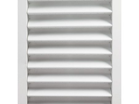 Master Flow 14 in. W X 24 in. L White Aluminum Wall Louver Hot on Sale