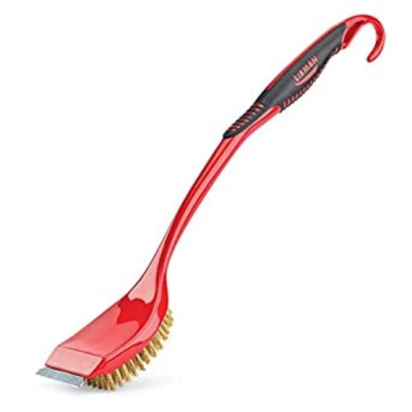 Libman Grill Brush with Scraper 19 in. H X 4 in. L X 3 in. W 1 pk Cheap