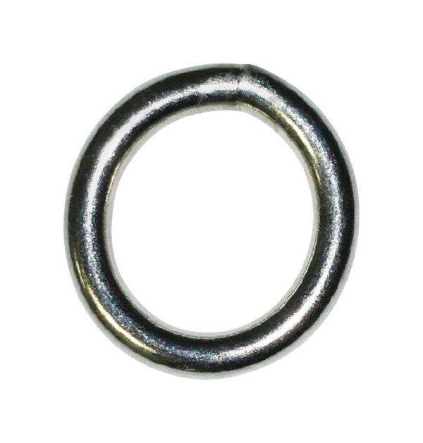 Baron Large Nickel Plated Silver Steel 1 1 2 in. L Ring 1 pk Hot on Sale