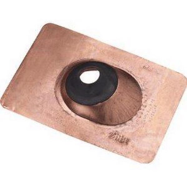 Oatey All-Flash No-Calk 11 in. W X 14-1 2 in. L Copper Roof Flashing Bronze For Sale