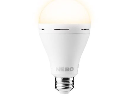 NEBO A19 E26 (Medium) Battery Backup LED Bulb Adjustable White 60 Watt Equivalence 1 pk on Sale