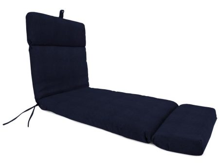 Jordan Manufacturing Navy Polyester Chaise Lounge Cushion 26.5 in. H X 22 in. W X 72 in. L Online