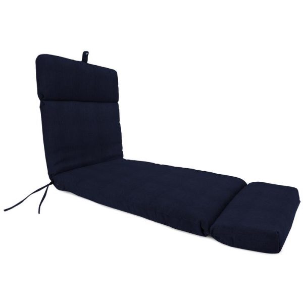 Jordan Manufacturing Navy Polyester Chaise Lounge Cushion 26.5 in. H X 22 in. W X 72 in. L Online