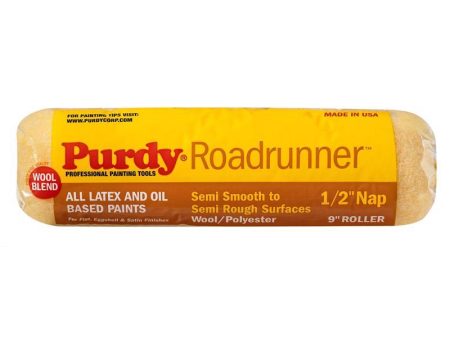 Purdy Roadrunner Polyester 9 in. W X 1 2 in. Regular Paint Roller Cover 1 pk For Cheap