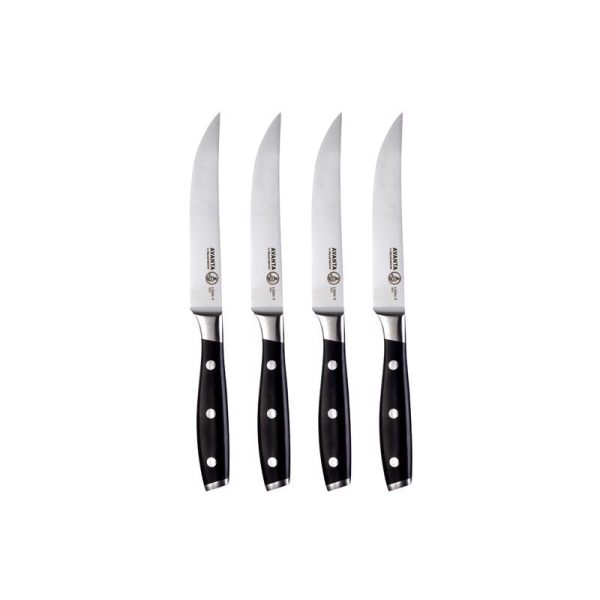 Messermeister Avanta 5 in. L Stainless Steel Steak Knife Set 4 pc Hot on Sale