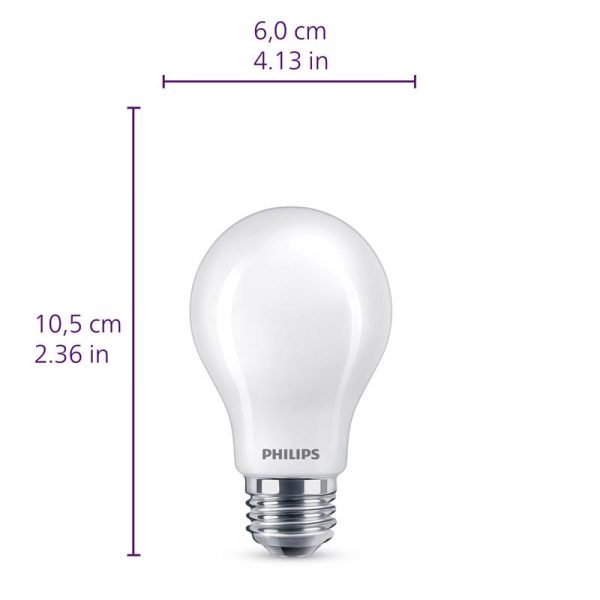 Philips Ultra Definition A19 E26 (Medium) LED Bulb Daylight 60 Watt Equivalence 4 pk For Discount