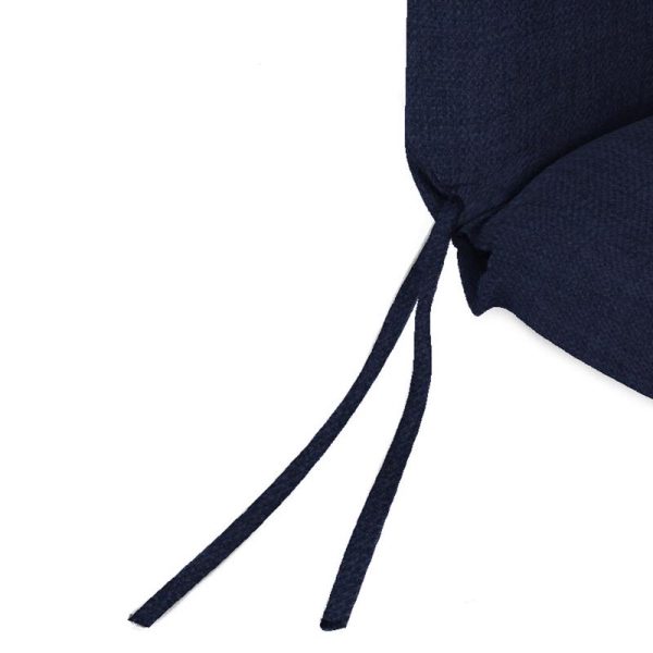 Jordan Manufacturing Navy Polyester French Edge Chair Cushion 44 in. H X 22 in. W X 22 in. L Fashion