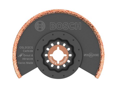 Bosch StarLock 3-1 2 in. X 4 in. L Carbide Grit Grout Blade 1 pk Online now