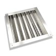 Master Flow 12 in. W X 12 in. L Metallic Silver Aluminum Wall Louver Fashion