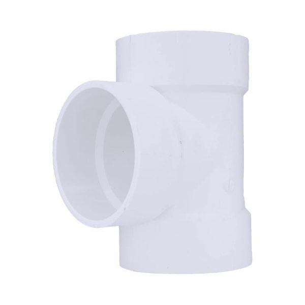 Charlotte Pipe Schedule 40 4 in. Hub X 4 in. D Hub PVC Vent Tee 1 pk Online Hot Sale