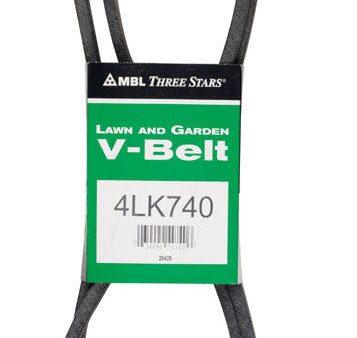 Mitsuboshi Super KB 4LK740 V-Belt 0.5 in. W X 74 in. L For Riding Mowers For Sale